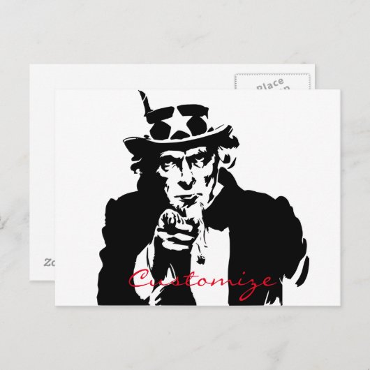 Uncle Sam Will Ihnen Thunder_Cove Postkarte (Vorne/Hinten)