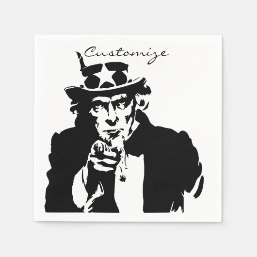 Uncle Sam Will Ihnen Thunder_Cove Serviette (Vorderseite)