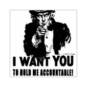 Uncle Sam Will sich halten Gummistempel (Prägung)