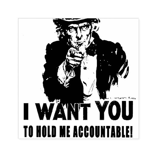 Uncle Sam Will sich halten Gummistempel (Prägung)