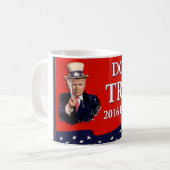 Uncle Sam Will Sie Rot Donald Trump 2016 Kaffeetasse (Vorderseite Links)