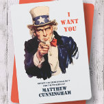 Uncle Sam Will Sie zum Trauzeuge Einladung<br><div class="desc">Nennen Sie Ihren Trauzeuge mit diesem militärischen Aufruf zum Action-Bericht für Trauzeuge Pflicht einladen. Lass Onkel,  mach den Ruf nach dir. Dieses Design besteht aus Aquarell Uncle Sam. Abrufbar unter: http://www.zazzle.com/store/whitepaperbirch</div>