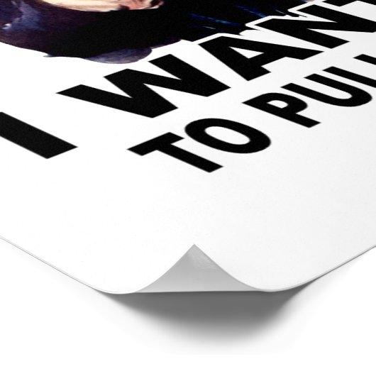 Uncle Sam WOLLTE YOU PULL my FINGER Poster (Ecke)