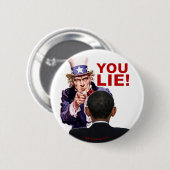 Uncle Sam You Lie Button (Vorne & Hinten)