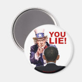 Uncle Sam You Lie Magnet (Vorderseite/Rückseite)