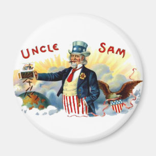 Uncle Sam Zigarren am 4. Juli Vintag Magnet