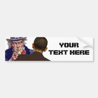 Uncle Sam Zu Obama Autoaufkleber