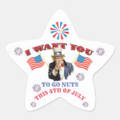 Uncle Same 4. Juli Star Sticker (Vorderseite)