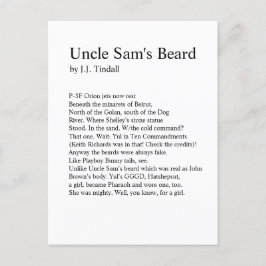 Uncle Sams Bart Postcard Postkarte