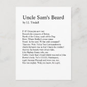 Uncle Sams Bart Postcard Postkarte (Vorderseite)