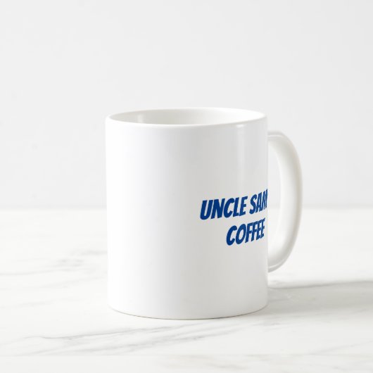 Uncle Sams-Kaffee Kaffeetasse (VorderseiteRechts)