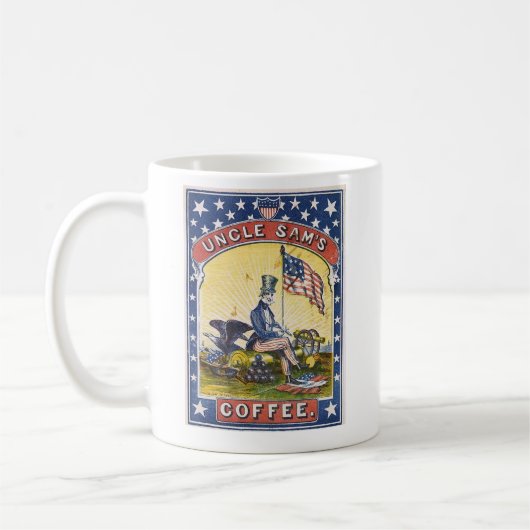 Uncle Sams-Kaffee Kaffeetasse (Links)