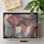 Uncle Sam's Patriotic Prowess Decoupage Paper Seidenpapier (Geschenk)
