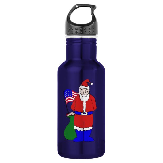 Uncle Santa Edelstahlflasche (Vorderseite)