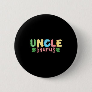 Uncle Saurus Kids Dinosaur Birthday Party Family m Button