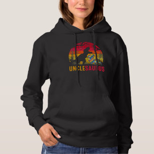 Uncle Saurus Rex Autism Awareness Funny Dinosaurie Hoodie