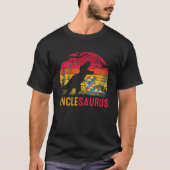 Uncle Saurus Rex Autism Awareness Funny Dinosaurie T-Shirt (Vorderseite)