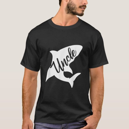 Uncle Shark  Matching Familys Shark  T-Shirt (Vorderseite)