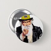 Uncle Shmuel Button (Vorne & Hinten)