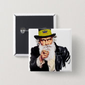 Uncle Shmuel Button (Vorne & Hinten)