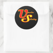 Uncle Sticky Round Aufkleber (Tasche)