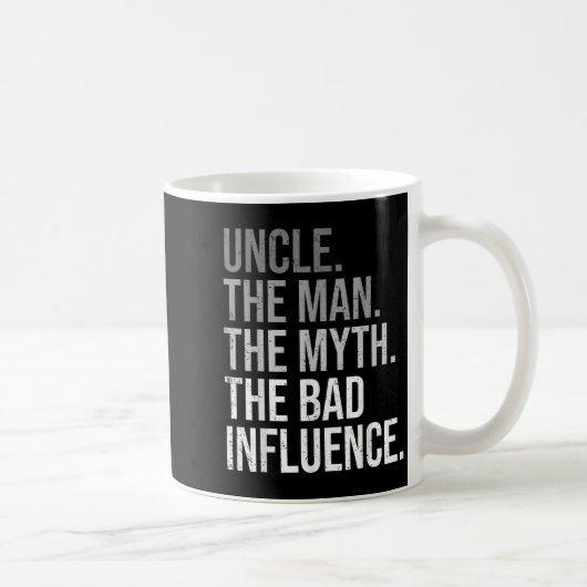 Uncle The Man The Myth The Legend Fun Best Funny U Kaffeetasse (Rechts)