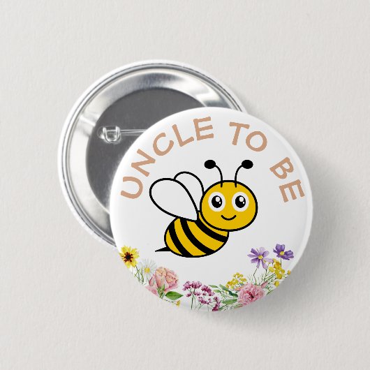 Uncle to be Sweet as Can Button (Vorne & Hinten)