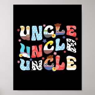Uncle Toy Funny Story Grandpa Vatertag Frauen m Poster