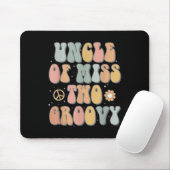 Uncle Two Groovy Second Birthday Retro 2. Bday Pa Mousepad (Mit Mouse)