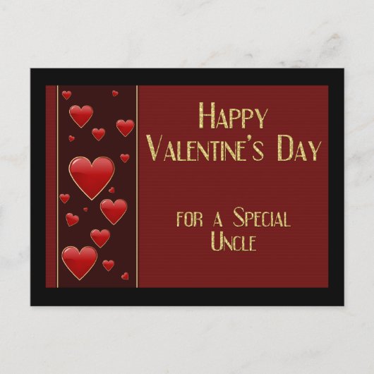 Uncle Valentine Postkarte (Vorderseite)