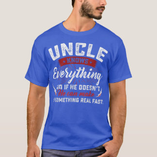 Uncle weiß alles, was Männer Vintagen Onkel erstau T-Shirt