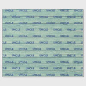 UNCLE Wrapping Papier Driftwood Beach. Jade Geschenkpapier (Flach)