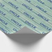 UNCLE Wrapping Papier Driftwood Beach. Jade Geschenkpapier (Ecke)