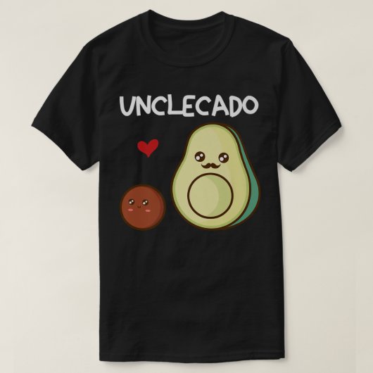 Unclecado Onkel Avocado Pregnancy Ankündigung Avo T-Shirt (Design vorne)