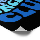 Uncles Club Best Uncle Ever Funny Vaters Day Pock Poster (Ecke)