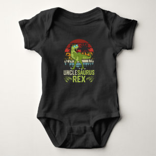Unclesarurus Rex Cool Retro Dinosaurier Design Baby Strampler