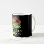 Unclesarurus Rex | Cool Retro Dinosaurier Design Kaffeetasse (VorderseiteRechts)