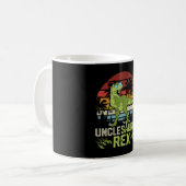 Unclesarurus Rex | Cool Retro Dinosaurier Design Kaffeetasse (Vorderseite Links)