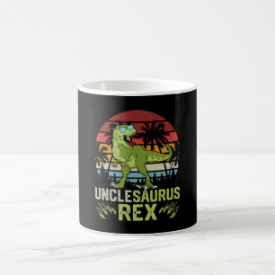 Unclesarurus Rex   Cool Retro Dinosaurier Design Kaffeetasse