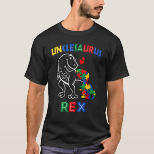 Unclesaurus Autism Awareness Onkel Dinosaur Dino T T-Shirt