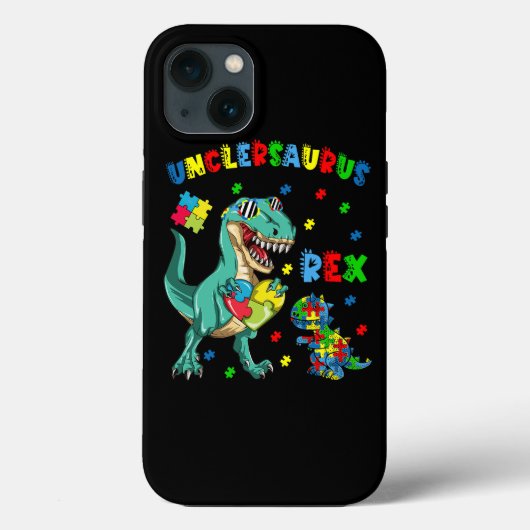Unclesaurus Autism Awareness Onkel Dinosaur Puzzle Case-Mate iPhone Hülle (Rückseite)