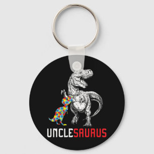 Unclesaurus Autism Awareness T - Shirt Uncle Sauru Schlüsselanhänger