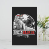 Unclesaurus Dinosaur Uncle Saurus Briefpapier (Stehend Vorderseite)