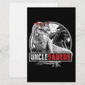 Unclesaurus Dinosaur Uncle Saurus Briefpapier (Vorne/Hinten)
