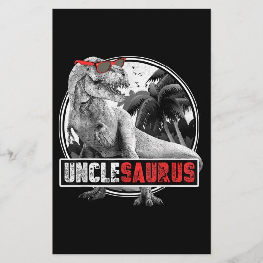 Unclesaurus Dinosaur Uncle Saurus Briefpapier (Vorderseite)