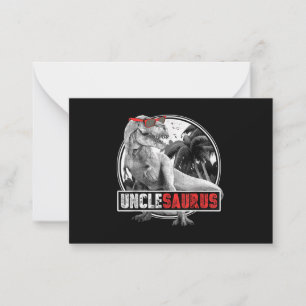 Unclesaurus Dinosaur Uncle Saurus Mitteilungskarte