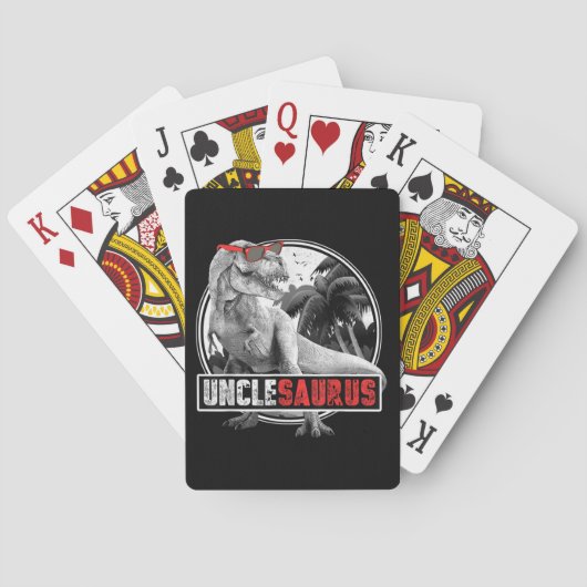 Unclesaurus Dinosaur Uncle Saurus Spielkarten (Rückseite)
