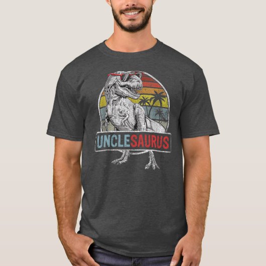 Unclesaurus Funny T Rex Dinosaur Uncle saurus T-Shirt (Vorderseite)