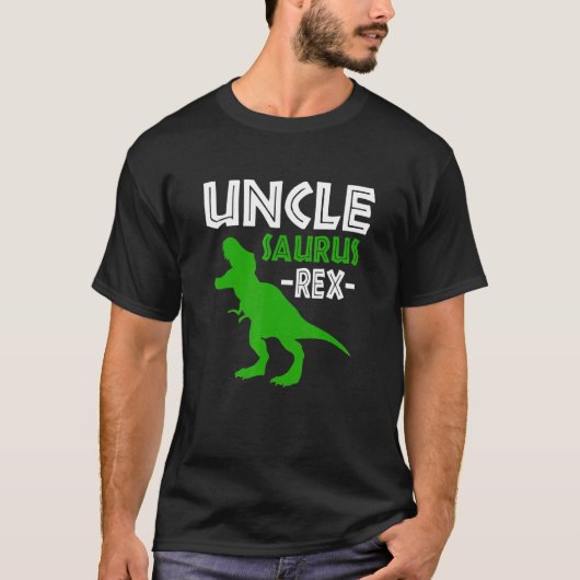 Unclesaurus Rex Dinosaur Onkel Saurus Familienmatt T-Shirt (Vorderseite)