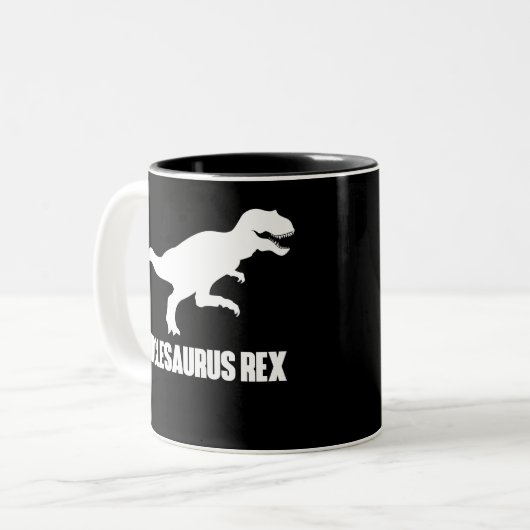 Unclesaurus Rex lustige T für Onkel Zweifarbige Tasse (Vorderseite Links)